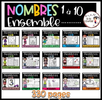 Preview of French Bundle Numbers 1-10 | Nombres 1 à 10 Ensemble ultime