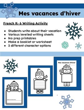 essay on hiver in french