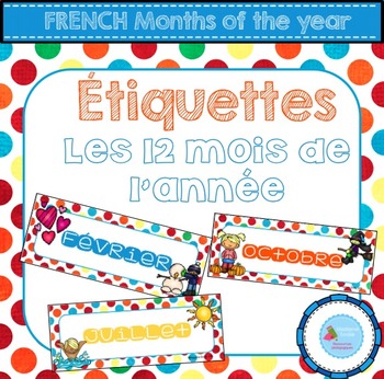 Preview of FRENCH Months of the year/ Les mois de l'année