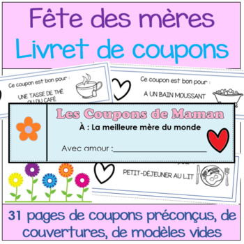 Mothers Day Coupon Books Teaching Resources Teachers Pay Teachers