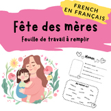 FRENCH Mother's Day No Prep Printable Gift/ Fête des Mères