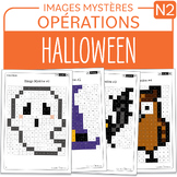 FRENCH Mystery Pictures Grade 2 Halloween Addition Soustra