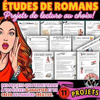 Preview of FRENCH | NOVEL STUDY/ÉTUDE DE ROMAN | N'IMPORTE QUEL ROMAN | CHOICE BOARD |