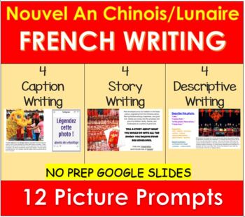 Preview of FRENCH Nouvel An Chinois, Chinese New Year Lunar Asian - Writing Prompts