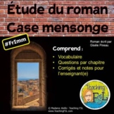 FRENCH Novel Study | Étude du roman | Case mensonge by Gis
