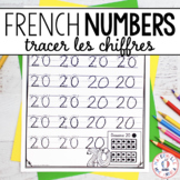 FRENCH Numbers - Tracing Practice Worksheets - Numeral for