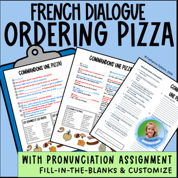 Preview of French Dialogue: Customizable Conversation & Pronunciation: Ordering a Pizza