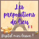 FRENCH One-block lesson: PREPOSITIONS OF PLACE (slides, no