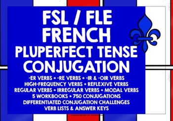 Preview of FRENCH PLUPERFECT TENSE DOLLAR DEALS