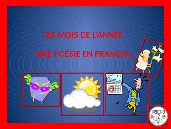 Preview of FRENCH POEM: LES MOIS DE L'ANNÉE