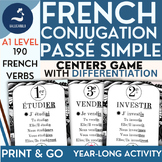 FRENCH Past simple verb tense Passé simple indicatif Cente