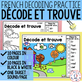 FRENCH Phonics Décode et Trouve - Read and Find Decoding A