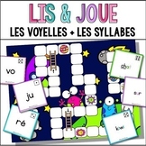 FRENCH Phonics Decoding Board Game | Les voyelles et les syllabes