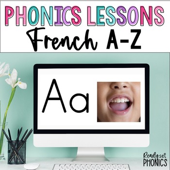 Preview of FRENCH Phonics Google Slides Lesson | Morning SOR Routine | Alphabet