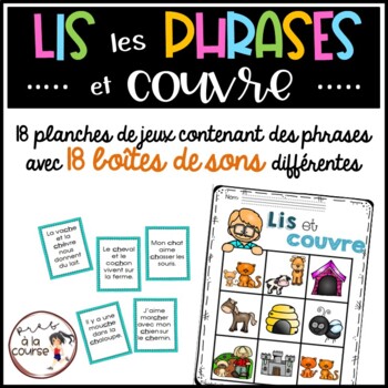 Preview of French Phonics Reading Game | Jeu Phrases avec boîtes de sons
