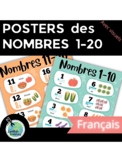 FRENCH Posters des Nombres de 1 à 20 | Numbers Posters 1-2