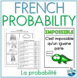 FRENCH Probability Worksheets | La probabilité | French Gr