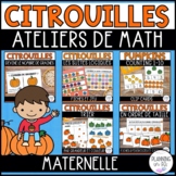 FRENCH Pumpkin Math Centers for Fall | Counting, Patterns,