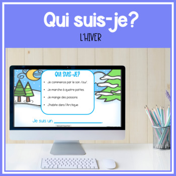 Preview of FRENCH Qui suis-je? L'hiver DIGITAL Who am I? Winter