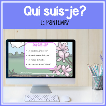 Preview of FRENCH Qui suis-je? Le printemps DIGITAL Who am I? Spring