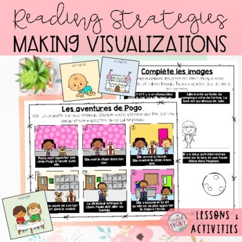 Preview of FRENCH READING STRATEGIES MAKING VISUALIZATIONS - LESSONS & ACTIVITIES