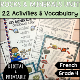 FRENCH ROCKS AND MINERALS UNIT - GRADE 4 SCIENCE - DIGITAL