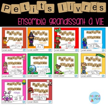 Preview of FRENCH Reader Growing BUNDLE /Les petits livres (ensemble grandissant)
