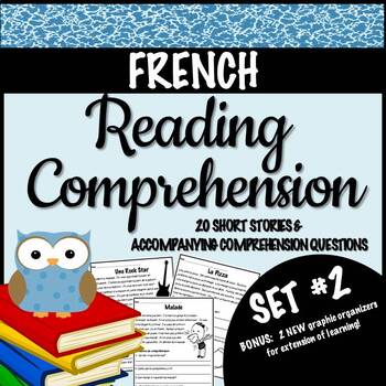 Preview of FRENCH- Reading Comprehension Short Stories SET #2 - Distance Learning