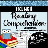 FRENCH- Reading Comprehension Short Stories SET #2 - Dista