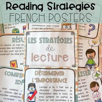 Preview of FRENCH Reading Strategies Posters / Stratégies de lecture