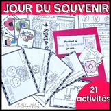 FRENCH Remembrance Day Activities - Reader - Craftivity - 