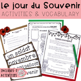 FRENCH Remembrance Day Activities & Vocabulary Package (Le