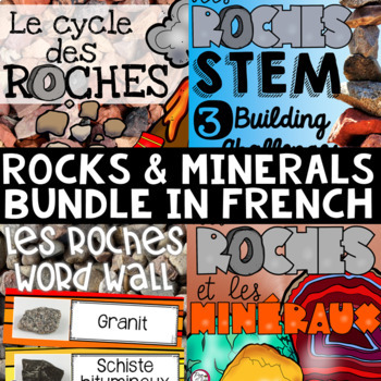 Preview of FRENCH Rocks and Minerals Science BUNDLE