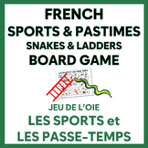 FRENCH SPORTS & PASTIMES Snakes & Ladders Board Game - Jeu