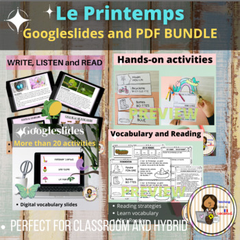 Preview of FRENCH SPRING BUNDLE : Le Printemps | Digital and printable | End of year