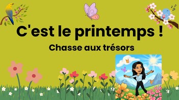 Preview of FRENCH SPRING TREASURE HUNT ACTIVITY - Chasse aux trésors