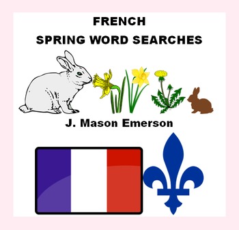 Preview of FRENCH SPRING WORD SEARCHES