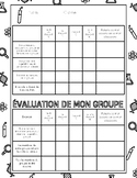 FRENCH STEM or Science peer and self evaluation