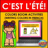 FRENCH SUMMER: WRITING COLORS IN FRENCH (L'ÉTÉ/LES COULEUR