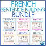 FRENCH Sentence Building Worksheet BUNDLE | Les phrases mê