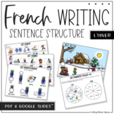 FRENCH Sentence Structure Writing | écriture hiver