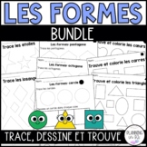 FRENCH Shapes Bundle | Les Formes 2D | Kindergarten Math
