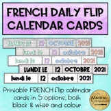 FRENCH Pastels Shiplap Flip Calendar Date Cards | 5 options!