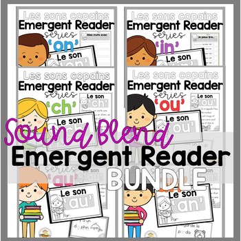 Preview of FRENCH Sound Blend Emergent Reader BUNDLE