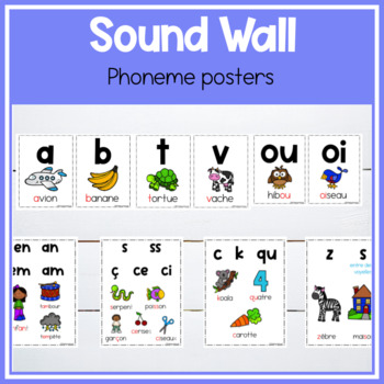 Preview of FRENCH Sound Wall Affiches des sons Phoneme Posters