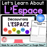 FRENCH Space Unit with Digital Slideshow and Printable Activities