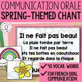 FRENCH Spring Oral Communication Chant Game - Le printemps