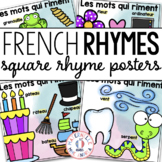 FRENCH Square Rhyme Posters - Les mots qui riment - Consci