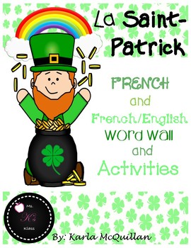 Preview of FRENCH St. Patrick's Day Activities : Les activités de Saint Patrick