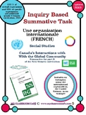 FRENCH Summative Task Social Studies 2018 Canada's Interac
